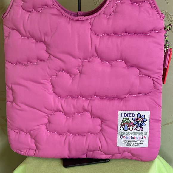 COACH CAOCHTOPIA LOOP TOTE WITH CLOUD QUILTING:NWT BRIGHT MAGENTA - Picture 2 of 12